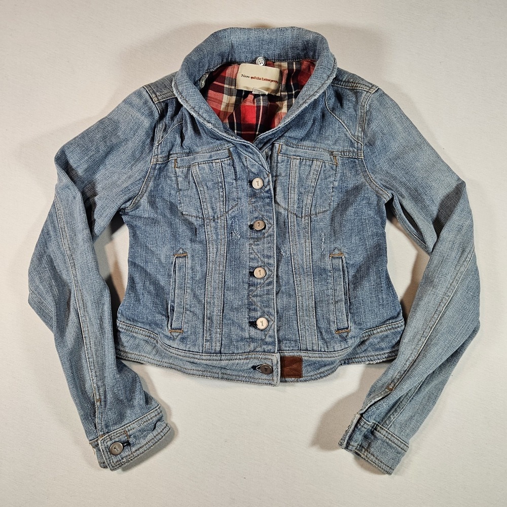 Anthropologie Pilcro And The Letterpress Jacket Women's S Denimn‎ Trucker Fit
